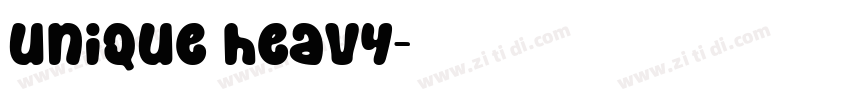 unique heavy字体转换